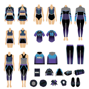 ชุดออกกำลังกายสำหรับเด็กชุดฝึกเต้นฟิตเนสสีบล็อกโลโก้ทีมออกแบบได้ตามต้องการ - Product Image 6