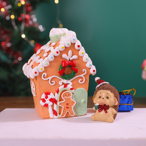 Ornement de Noël en résine Master Gu, décor de bonhomme en pain d'épices pour la décoration de l'arbre de Noël - Product Image 1