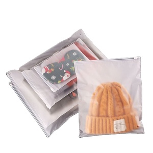 Factory Price Pe T-shirt Hoodies Apparel Packing <b>clear</b> Frosted <b>Zip</b> Lock Packaging <b>Bag</b> for Clothes - Product Image 1
