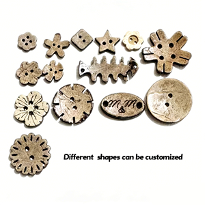 Shinein Flatback DIY Round Natural Sewing Craft <strong>Coconut</strong> <strong>Button</strong> Colorful Paint 2 Hole Enamel <strong>Coconut</strong> <strong>Button</strong> - Product Image 6