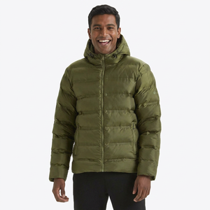 Premium <b>Long</b> Puffer <b>Jacket</b> for <b>Men</b> Custom Logo Printing Winter Wear with Stand Up Hood Stylish Design for Cold Weather Use - Product Image 1