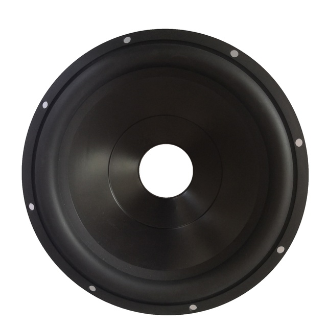12 Inch Aluminum Speaker Cone with Rubber Edge Subwoofer Speaker Driver Part Surrounding for Enhanced Performance
