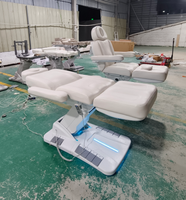 Table de massage électrique 3 ou 4 moteurs, moderne et luxueuse, pour soins esthétiques et médicaux, avec pédale, idéale pour cliniques et hôpitaux