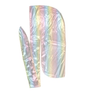 Magnifique Durag Ondulé pour Hommes, Bandeau en Satin Soyeux, <span class=keywords><strong>Bandana</strong></span> en Satin Duragsic avec Longue Bande en Polyester Respirant - Product Image 5