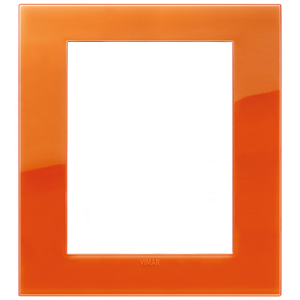 Plaque murale Vimar Placca Classic 8M Reflex Orange 18,5 cm de longueur, 2,2 cm de hauteur pour prises électriques - Product Image 1