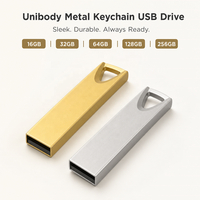 Nouvelle clé USB 2.0 mini en métal, vente en gros, logo personnalisé, 8 Go-64 Go, garantie 3 ans