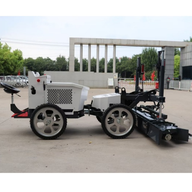Large Area Construction Concrete Laser Screed Machine 2 Wheel Laser Concrete Leveler Industrial Floor Making Machine