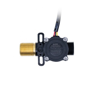 Sensores De Fluxo G1/2 Sensor De Fluxo Líquido DC Fluxômetro De Água De Efeito Hall De Plástico com Sensor De Temperatura Da Água - Product Image 6