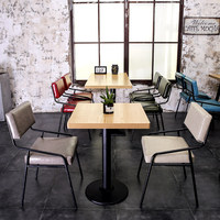 Chaise de salle à manger mobile minimaliste et moderne avec dossier, cadre en fer, pour la maison, le restaurant, le café, origine Chine