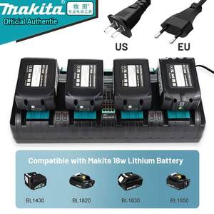 Adapté aux chargeurs <span class=keywords><strong>Makita</strong></span> 14,4V/18V/20V, quatre ports DC18RD/DC18SF, compatible avec BL1850/BL1860 et autres modèles complets - Product Image 2