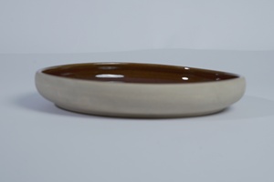 Assiette creuse en céramique rouge réactive pour pâtes, vaisselle, fruits, collations, lavable au lave-vaisselle, colorée, pour salade de fruits - Product Image 6