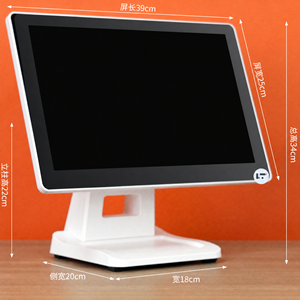 เครื่อง POS ระบบ Windows 7 ในตัว พร้อมลิ้นชักเก็บเงินในตัว เครื่องพิมพ์ใบเสร็จขนาด 58 มม. หน้าจอ 15.6 นิ้ว แบบไม่สัมผัส สำหรับร้านค้าปลีกและขายส่ง - Product Image 3