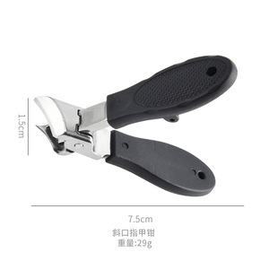 Large opening nail clippers, angled tip, anti-splash nail clippers, nail groove nail clippers, thick toenail clippers, - Product Image 3