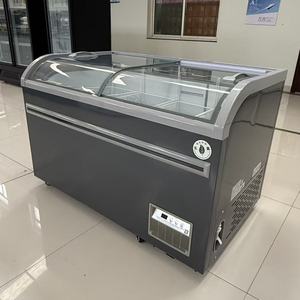 <span class=keywords><strong>Congélateur</strong></span> de présentation en îlot profond pour supermarchés commerciaux ou magasins de proximité, idéal pour le stockage de glaces et de viandes - Product Image 3