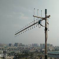 Antenne TV numérique extérieure CenRF à gain élevé longue portée 15dBi UHF en alliage d'aluminium avec connecteur N-Femelle, modèle Yagi pour signal cellulaire