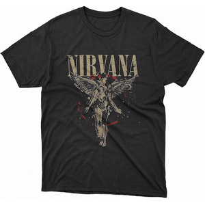 Camiseta de algodón peinado de cuello redondo, talla europea, con estampado en caliente TGrayce para <span class=keywords><strong>Utero</strong></span> Angel Splatter, de manga corta y corte holgado - Product Image 4