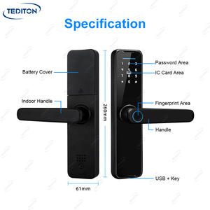 Tediton Großhandelspreis Intelligentes Schloss WLAN-App Fingerabdruck Fechadura Electronica Digital Schlüsselloses Tuya Smart Lock - Product Image 5