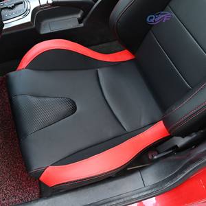 Nuevos Asientos de Carreras Tipo Bucket de Tela de Gamuza Roja, Asientos Deportivos Universales con Techo, Asientos para Tráfico Intenso - Product Image 4