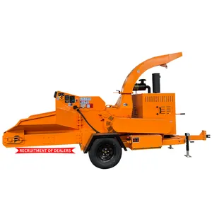 Diesel Driven Wood Chipper Wood Chipper Horizontal Machine For Home Heavy Duty Brand Wood Chipper