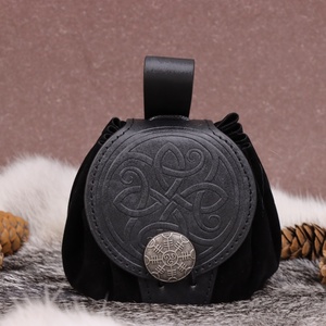 Bolsa de Cintura Personalizada em Couro Sintético PU Estilo Medieval Retrô Vintage com Gravação Alquímica para Cosplay Viking e Adereço para Festas Temáticas - Product Image 5