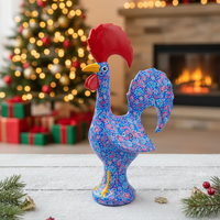 Statue en résine multicolore créative moderne, figurines de Barcelos au Portugal, ornements de jardin faits à la main XIN FENG, décoration intérieure 20 mm