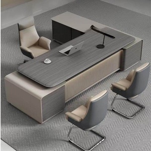 Juego de Escritorio Ejecutivo Premium con Silla, <span class=keywords><strong>Muebles</strong></span> <span class=keywords><strong>Modernos</strong></span> de Lujo <span class=keywords><strong>para</strong></span> <span class=keywords><strong>Oficina</strong></span> en Casa, Mesa de <span class=keywords><strong>Oficina</strong></span> de Madera con Almacenamiento - Product Image 2