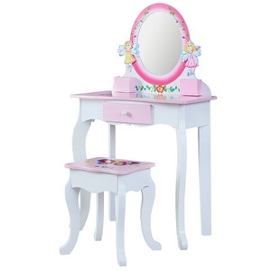 Mobili Moderni <span class=keywords><strong>per</strong></span> Camera da Letto, Tavolo da Trucco con <span class=keywords><strong>Specchio</strong></span> in Legno Ecologico e Durevole <span class=keywords><strong>per</strong></span> Bambini - Product Image 4
