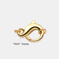 S925 argent Sterling grand fermoir homard collier Bracelet fermoirs bijoux à bricoler soi-même accessoires en gros fournitures de fabrication de bijoux