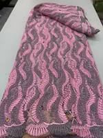 Dentelle africaine élégante NI.AI avec pierres brillantes, dentelle africaine pour femmes, mariage