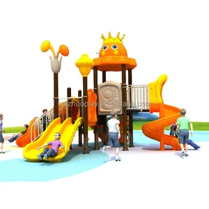 Parco giochi di divertimento all'aperto Little Doctor Paradise Sunshine Baby Type scivolo in plastica e combinazione di altalena a catena lunga in vendita