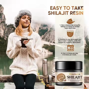 La résine de Shilajit contient de l'acide fulvique et des oligo-éléments Shilajit sibérien pur original contient plus de 85 gels de supplément d'acide en décomposition - Product Image 4