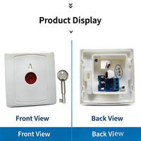Bouton de panique filaire d'urgence PB-28 ABS 12V NO/NC en option pour système d'alarme de sécurité bancaire et commercial - Vente directe usine