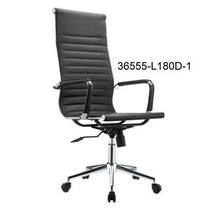 Silla de oficina aerodinámica con respaldo alto para mayor comodidad, con altura ajustable y movilidad con ruedas 36555-L180D-1 - Product Image 2