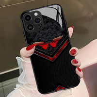 Étui de téléphone portable en verre trempé pour A15/A16/A55/A56/A71/S23-S25 Plus, antichoc, étanche, anti-rayures, logo personnalisé, homme