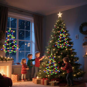 Guirlandes lumineuses décoratives de Noël imperméables pour la décoration des parcs, des cours et des jardins - Product Image 1