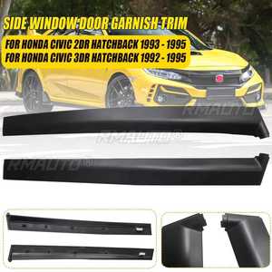 แผ่นปิดขอบประตู ซ้าย-ขวา สำหรับ Honda Civic ปี 1992 1993 1994 1995 รุ่น 2 ประตู 3 ประตู รหัสอะไหล่ 72430-SR3-003 72470-SR3-003 - Product Image 1