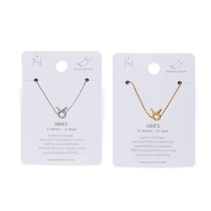 Tobillera de acero inoxidable con colgante de Aries para mujer, joyería del zodiaco - Product Image 2