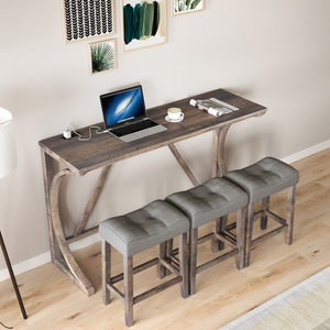 New minimalist wall-mounted <b>bar</b> <b>table</b>, suitable for home, living room, balcony, long <b>table</b>, commercial use, narrow <b>table</b>, and - Product Image 3