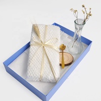 Nouvelle boîte-cadeau en boîte emballage nid d'abeille emballage papier Kraft oreiller couvre papier coussin papier rouleau 380/510mm coussin