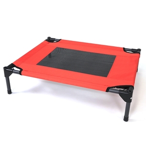 Verstellbares kau festes Hunde bett Rotes kleines Haustier bett ohne Baldachin Abnehmbares Hunde bett im Freien - Product Image 3