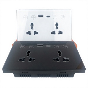 Interrupteur mural intelligent 5 gangs pour ventilateur et éclairage, 10A, Zigbee WiFi, panneau en verre, compatible avec les applications Smart Life et <span class=keywords><strong>Alexa</strong></span> Smart Home Remote - Product Image 4