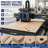 Machine de fraisage CNC multi-têtes à succès pour le bois, machine CNC multi-têtes haute efficacité pour la découpe de panneaux de portes d'armoires