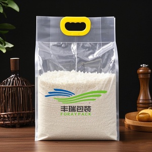 Bolsa de embalaje de arroz de 1kg y 5kg, bolsas de nylon Pe con asas, diseño superior, bolsa de arroz de 25kg - Product Image 4