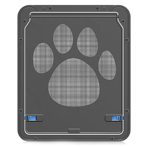 Porte <span class=keywords><strong>pour</strong></span> animaux de compagnie en maille de nylon ABS noire écologique avec clapet intérieur, <span class=keywords><strong>pour</strong></span> <span class=keywords><strong>chien</strong></span> et chat, <span class=keywords><strong>pour</strong></span> extérieur, toutes saisons, petite et grande taille - Product Image 4