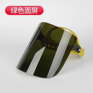 Protection faciale transparente avec bandeau jaune pour la protection contre les éclaboussures, matériau PET de qualité industrielle - Product Image 4