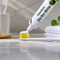 Dentifrice à l'Aloe Vera et au Moringa, rafraîchissant l'haleine, blanchissant les dents, éliminant les taches et les traces de fumée, soin buccal probiotique