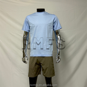 Di lusso girocollo morbido lucido bianco doppio cotone mercerizzato magliette da uomo Fitness Gloss doppio cotone mercerizzato <span class=keywords><strong>T</strong></span> shirt da uomo - Product Image 5