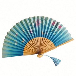 Éventail pliant personnalisé en bambou de 33 cm (13 pouces) avec effet UV, idéal pour festivals et raves, grand éventail graphique passionné - Product Image 6