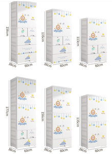 <span class=keywords><strong>Armadio</strong></span> per Bambini a Doppia Porta Largo 60 cm, Produzione Cinese all'Ingrosso, Mobile per Camera da Letto, Guardaroba in Plastica per Neonati - Product Image 6