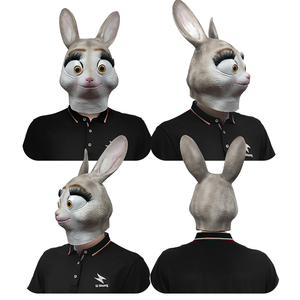 Mặt Nạ Thỏ Hoạt Hình Judy, Mặt Nạ Đầu Thỏ Cho Tiệc Halloween - Product Image 3